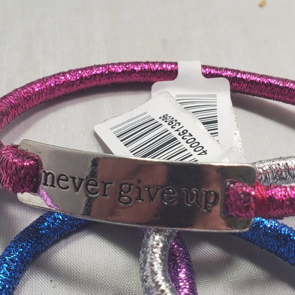 Charming Charlie 6 pc Inspirational charm stretch bracelet - Picture 6 of 12